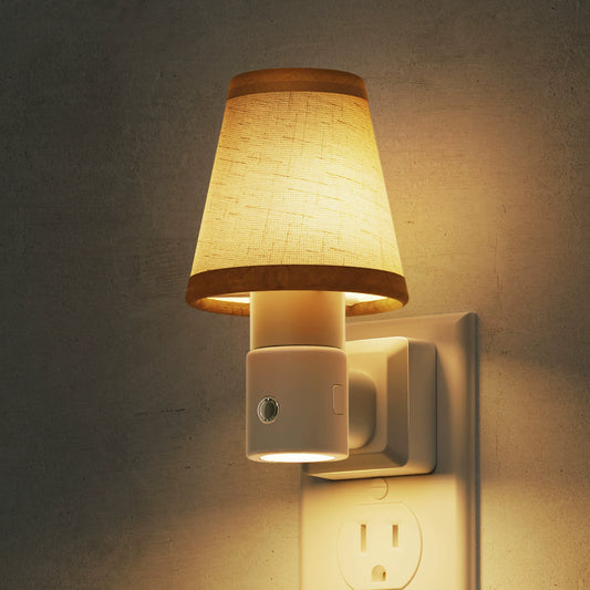 Trevkano Tiered Cylindrical Fabric Bedside Lampshade - product image 1