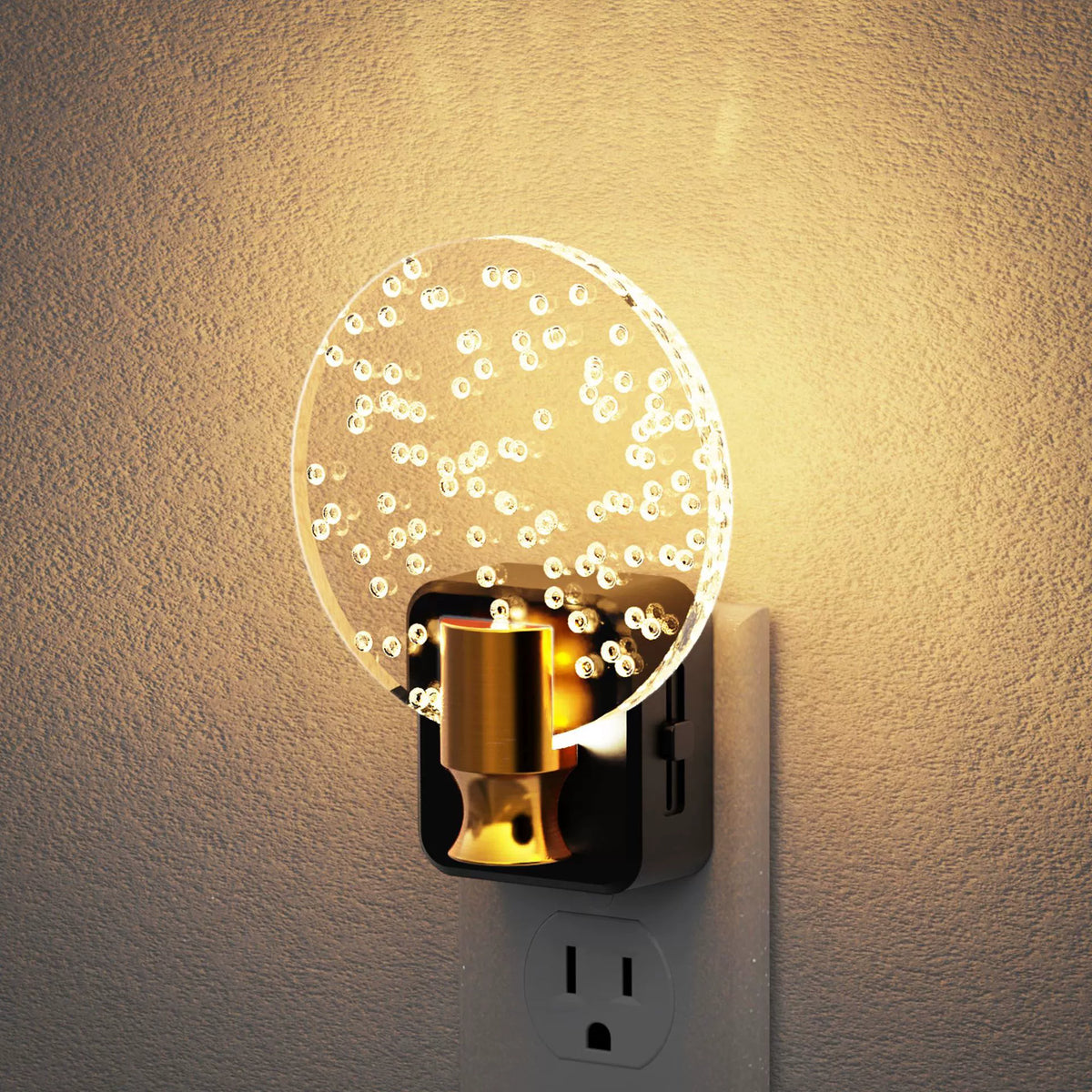 Trevkano Circular Bubble-Effect Bedside Night Light - product image 1